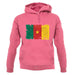 Cameroon Grunge Style Flag unisex hoodie