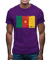 Cameroon Grunge Style Flag Mens T-Shirt