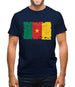 Cameroon Grunge Style Flag Mens T-Shirt