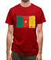 Cameroon Grunge Style Flag Mens T-Shirt