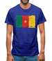 Cameroon Grunge Style Flag Mens T-Shirt