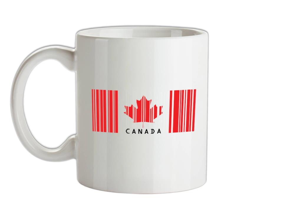Canada Barcode Style Flag Ceramic Mug