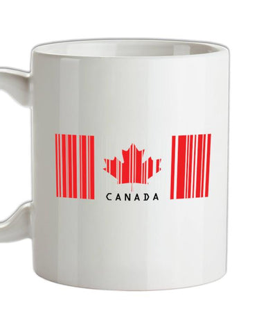Canada Barcode Style Flag Ceramic Mug