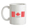 Canada Barcode Style Flag Ceramic Mug