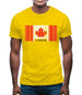Canada Barcode Style Flag Mens T-Shirt
