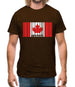 Canada Barcode Style Flag Mens T-Shirt