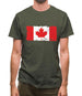 Canada Grunge Style Flag Mens T-Shirt