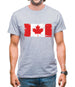 Canada Grunge Style Flag Mens T-Shirt