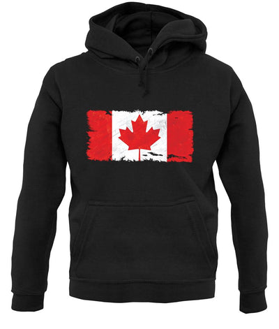 Canada Grunge Style Flag unisex hoodie