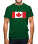 Canada Grunge Style Flag Mens T-Shirt