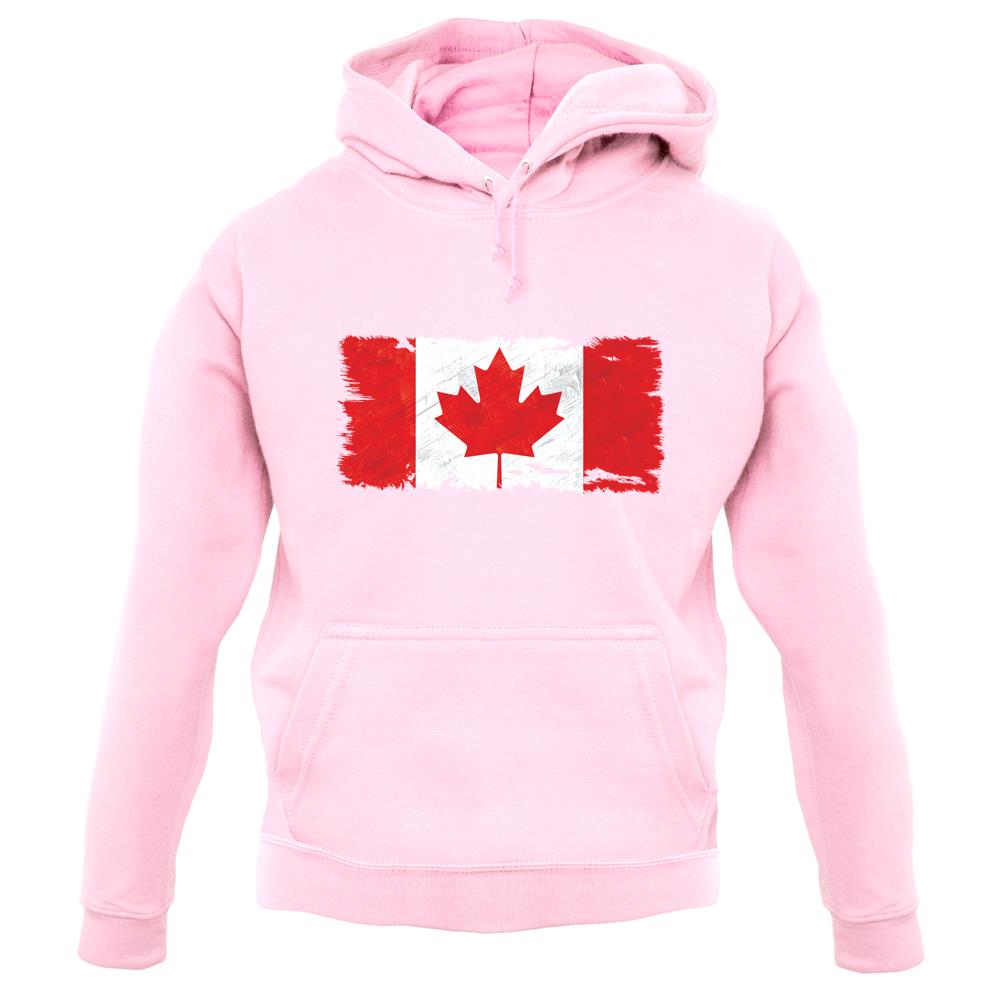 Canada Grunge Style Flag unisex hoodie