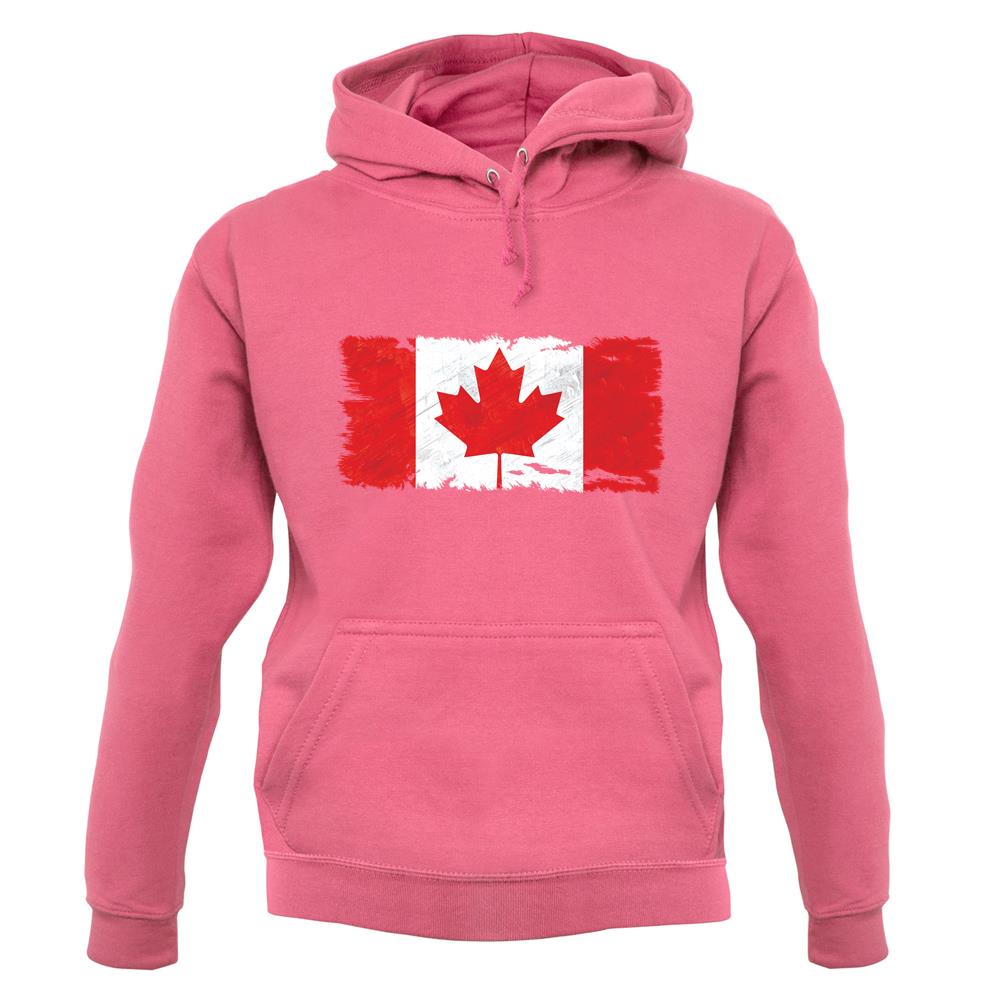 Canada Grunge Style Flag unisex hoodie