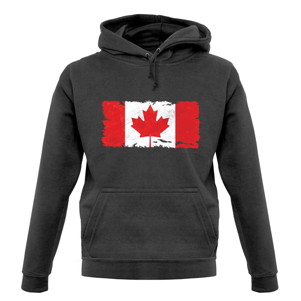 Canada Grunge Style Flag unisex hoodie