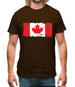 Canada Grunge Style Flag Mens T-Shirt