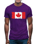 Canada Grunge Style Flag Mens T-Shirt