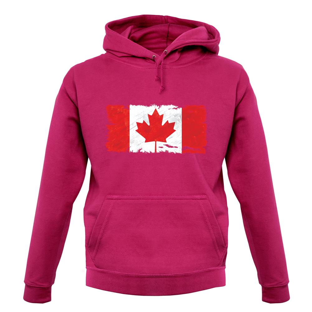 Canada Grunge Style Flag unisex hoodie