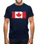 Canada Grunge Style Flag Mens T-Shirt