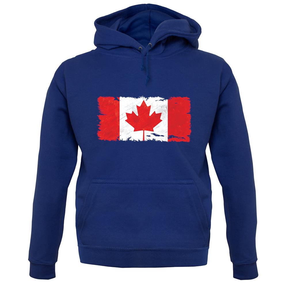 Canada Grunge Style Flag unisex hoodie