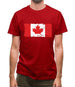 Canada Grunge Style Flag Mens T-Shirt