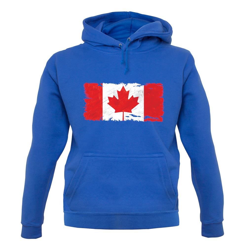 Canada Grunge Style Flag unisex hoodie