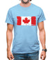 Canada Grunge Style Flag Mens T-Shirt