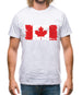 Canada Grunge Style Flag Mens T-Shirt