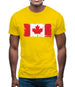 Canada Grunge Style Flag Mens T-Shirt