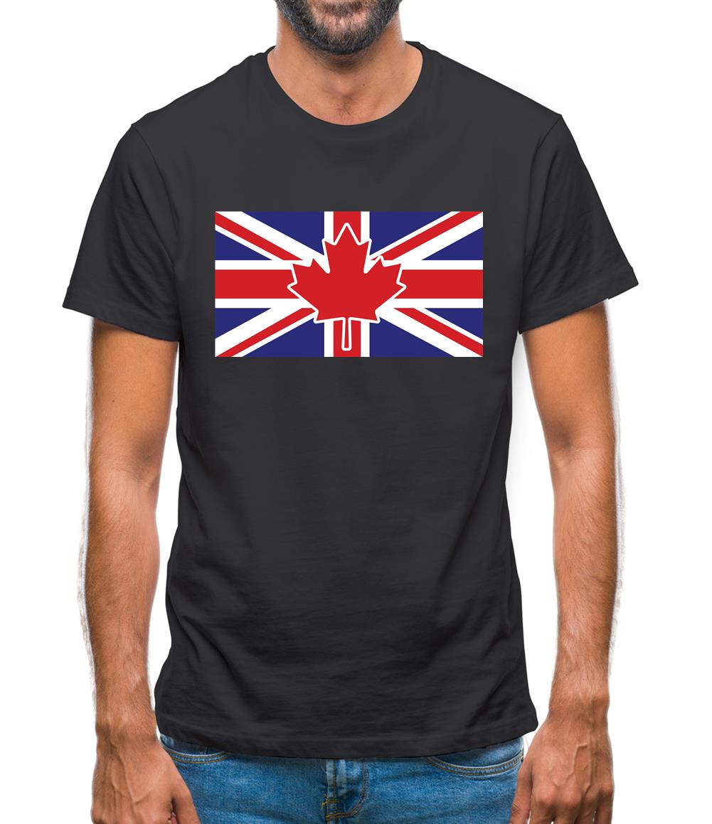 Canadian Union Jack Flag Mens T-Shirt