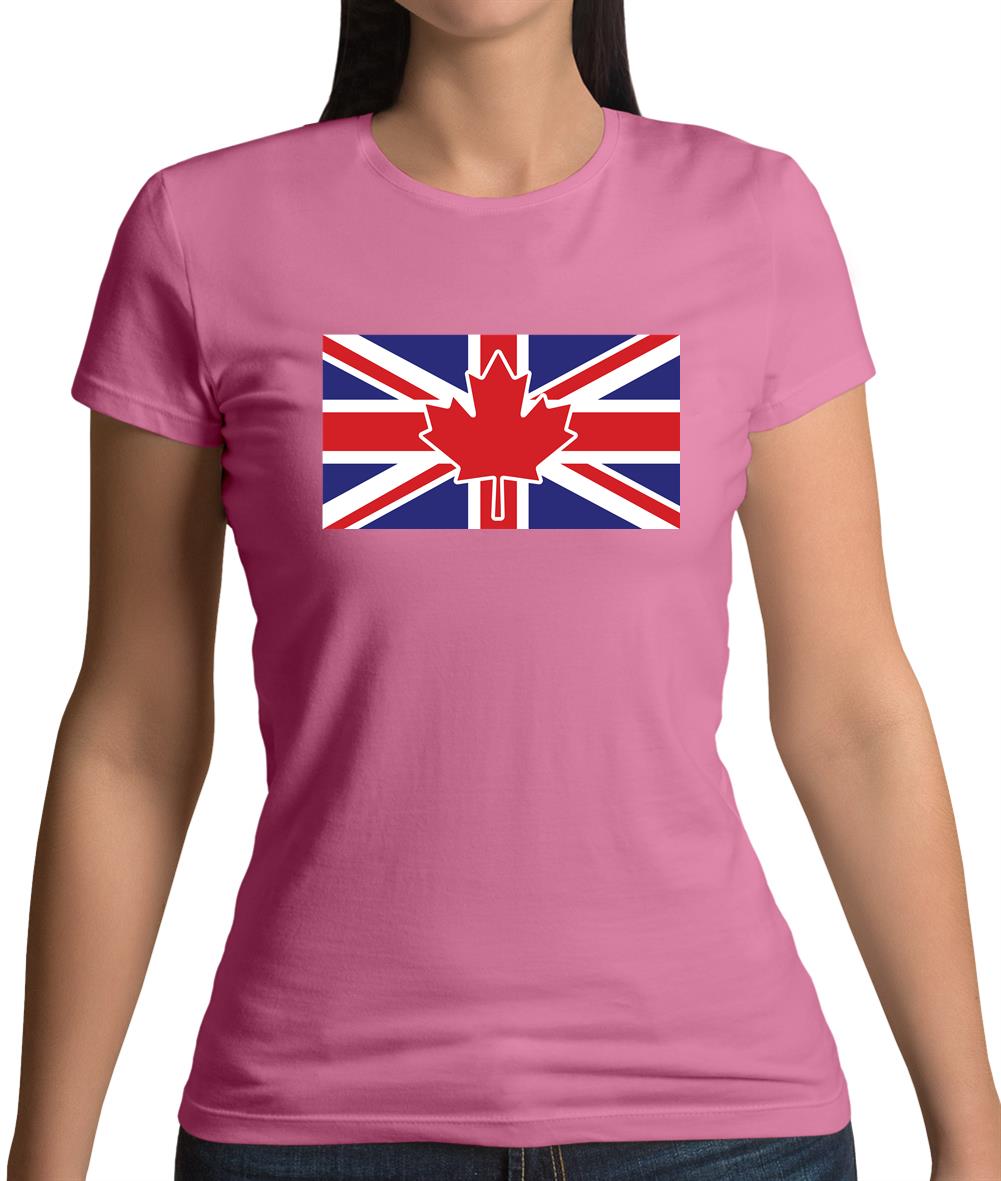 Canadian Union Jack Flag Womens T-Shirt