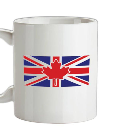 Canadian Union Jack Flag Ceramic Mug