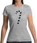 Candy Cane Womens T-Shirt