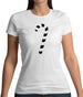 Candy Cane Womens T-Shirt