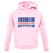 Cape Verde  Barcode Style Flag unisex hoodie