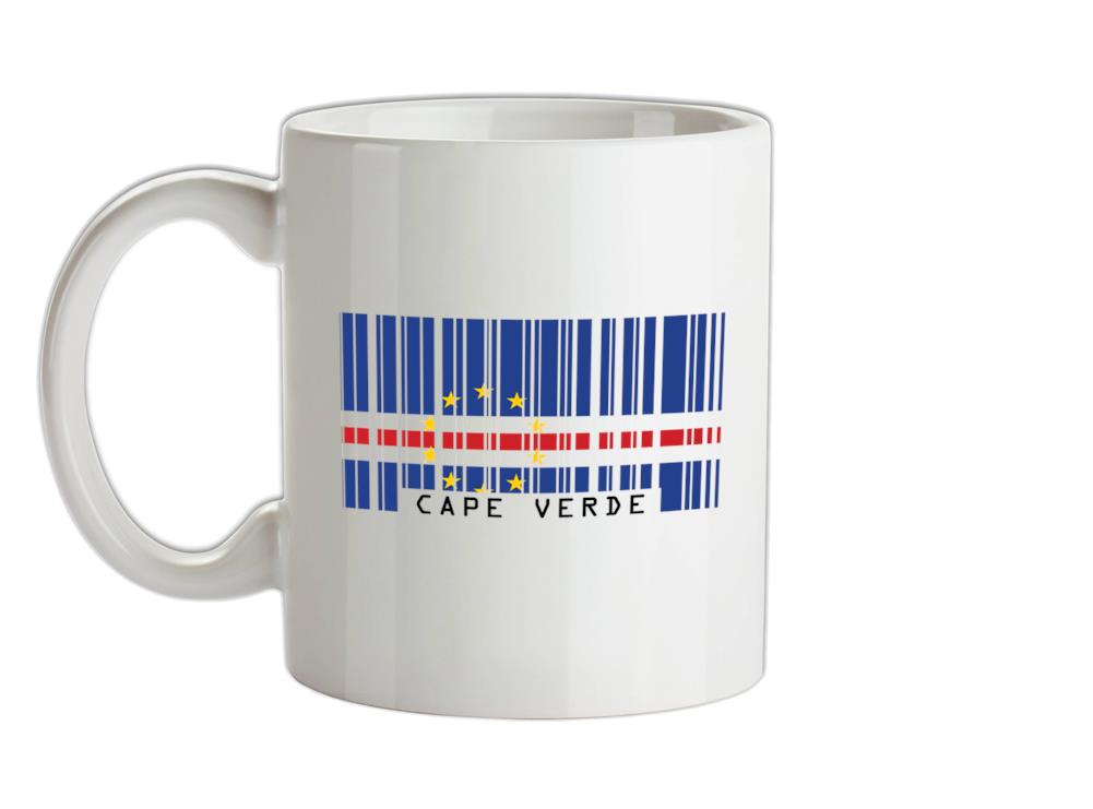 Cape Verde Barcode Style Flag Ceramic Mug