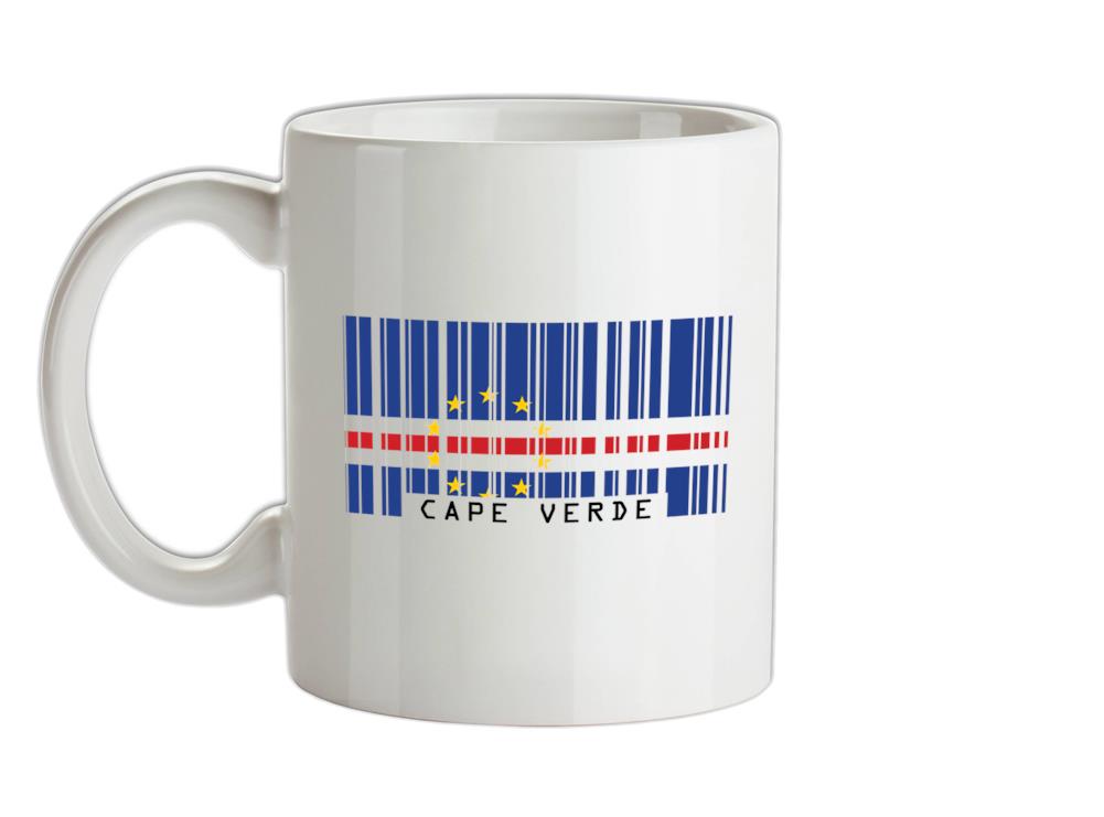 Cape Verde Barcode Style Flag Ceramic Mug