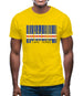 Cape Verde  Barcode Style Flag Mens T-Shirt