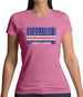 Cape Verde  Barcode Style Flag Womens T-Shirt