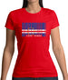 Cape Verde  Barcode Style Flag Womens T-Shirt