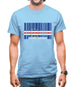 Cape Verde  Barcode Style Flag Mens T-Shirt