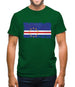 Cape Verde Grunge Style Flag Mens T-Shirt