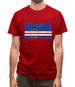 Cape Verde Grunge Style Flag Mens T-Shirt