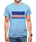 Cape Verde Grunge Style Flag Mens T-Shirt