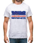 Cape Verde Grunge Style Flag Mens T-Shirt