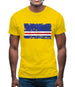 Cape Verde Grunge Style Flag Mens T-Shirt