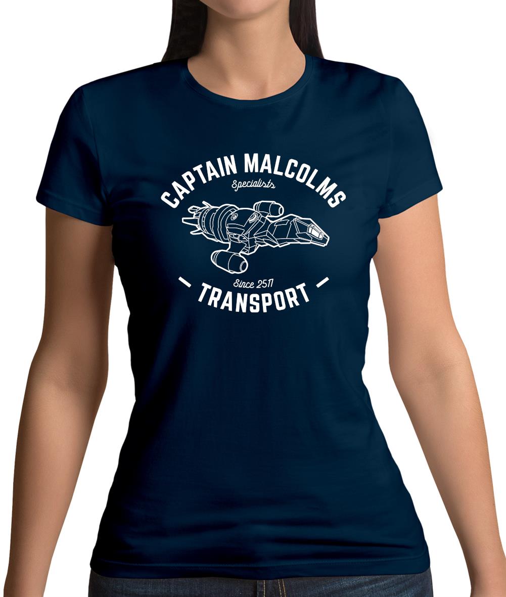 Captain Malcolms Transport Womens T-Shirt