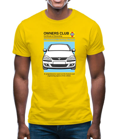 Car Owners Manual Corsa Mens T-Shirt