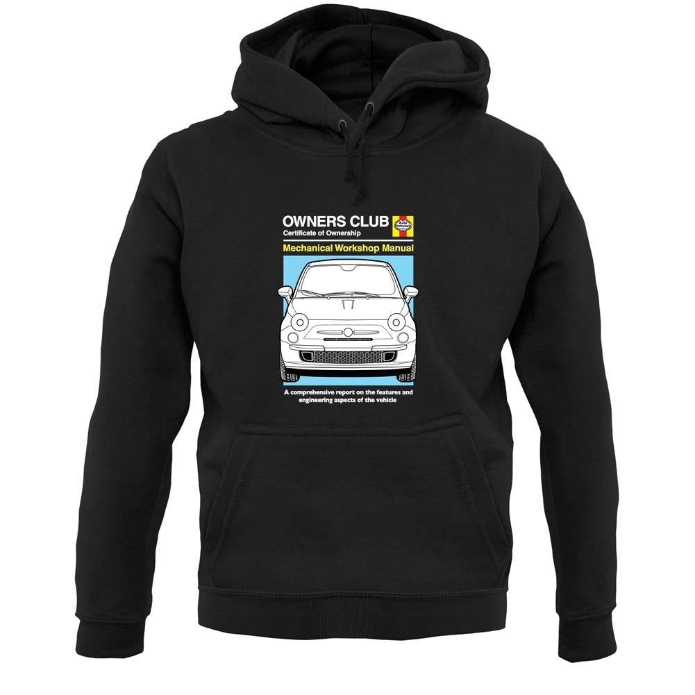 Car Owners Manual Fiat 500 Unisex Hoodie