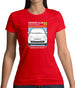 Car Owners Manual Fiat 500 Womens T-Shirt