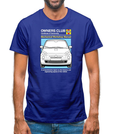 Car Owners Manual Fiat 500 Mens T-Shirt