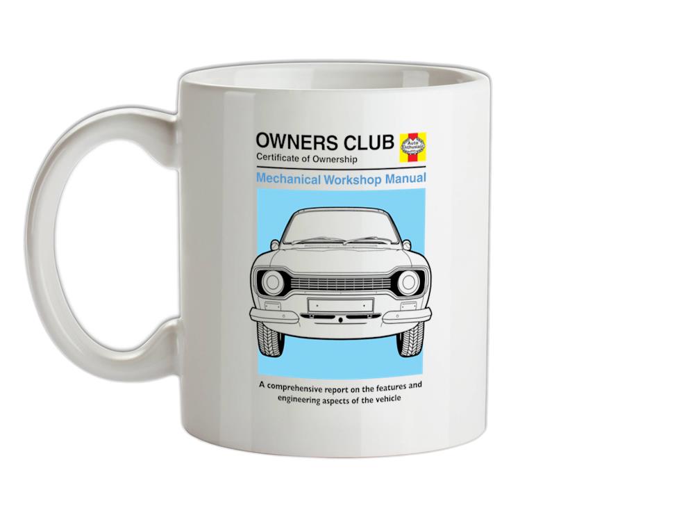 Car Owners Manual Ford Escort Ceramic Mug